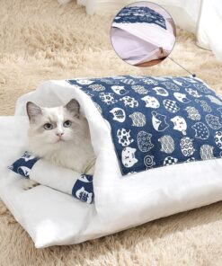 Warm Cat Sleeping Bag with Pillow