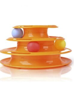Cat Pyramid with Balls Toy